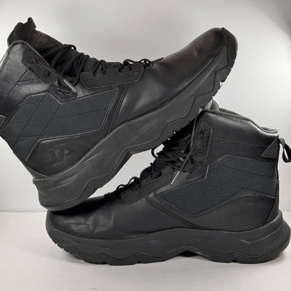 Under Armour Stellar G2 Tactical Boots Mens 12 Black Leather 3025578-001